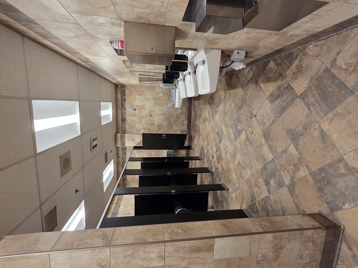 Renovated school washroom